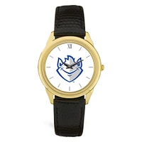 Gold Saint Louis Billikens Team Logo Leather Wristwatch