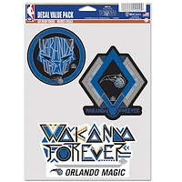 WinCraft Orlando Magic Three-Pack Black Panther 2 Fan Decal Set