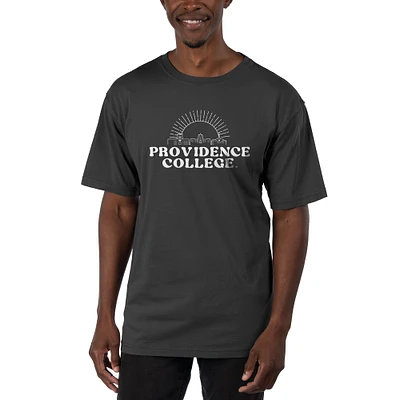Men's Uscape Apparel Black Providence Friars Garment Dyed T-Shirt