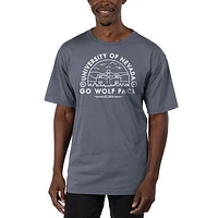 Men's Uscape Apparel Blue Nevada Wolf Pack Garment Dyed T-Shirt
