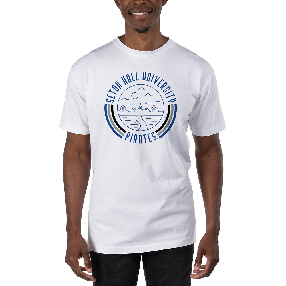 Men's Uscape Apparel White Seton Hall Pirates T-Shirt