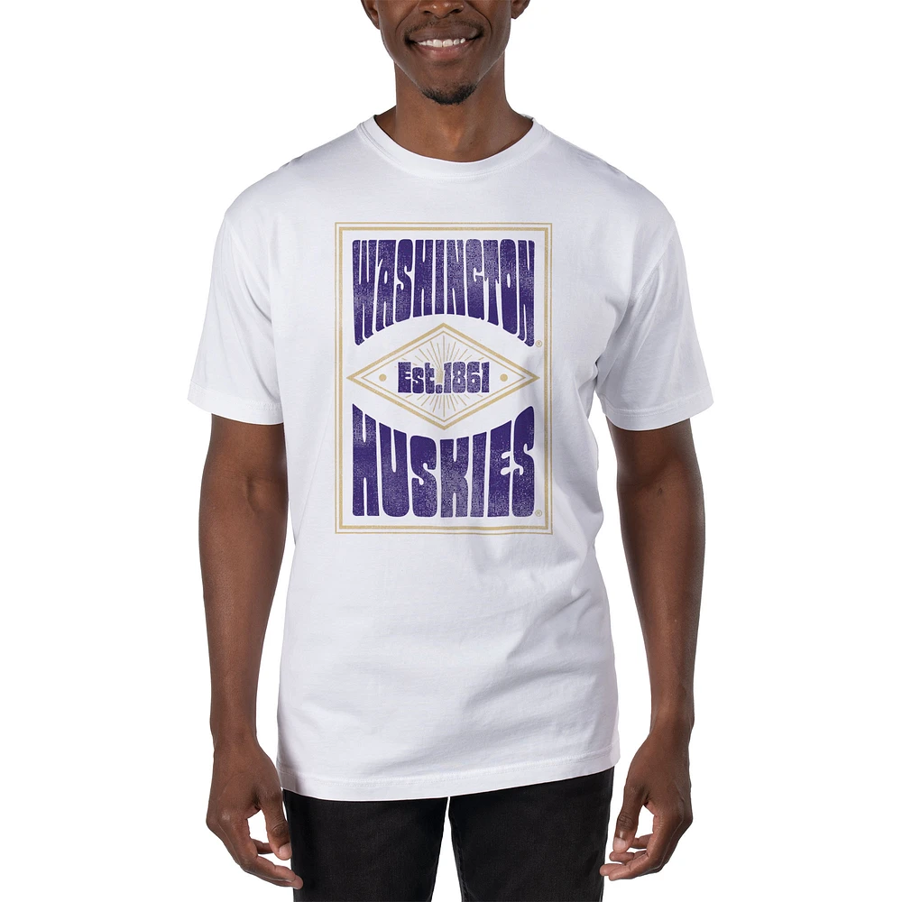 Men's Uscape Apparel White Washington Huskies T-Shirt