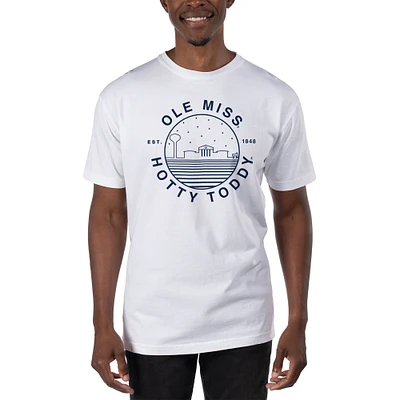 Men's Uscape Apparel White Ole Miss Rebels T-Shirt