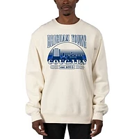 Men's Uscape Apparel Cream BYU Cougars Premium Heavyweight Pullover Sweatshirt