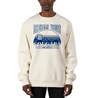 Men's Uscape Apparel Cream BYU Cougars Premium Heavyweight Pullover Sweatshirt