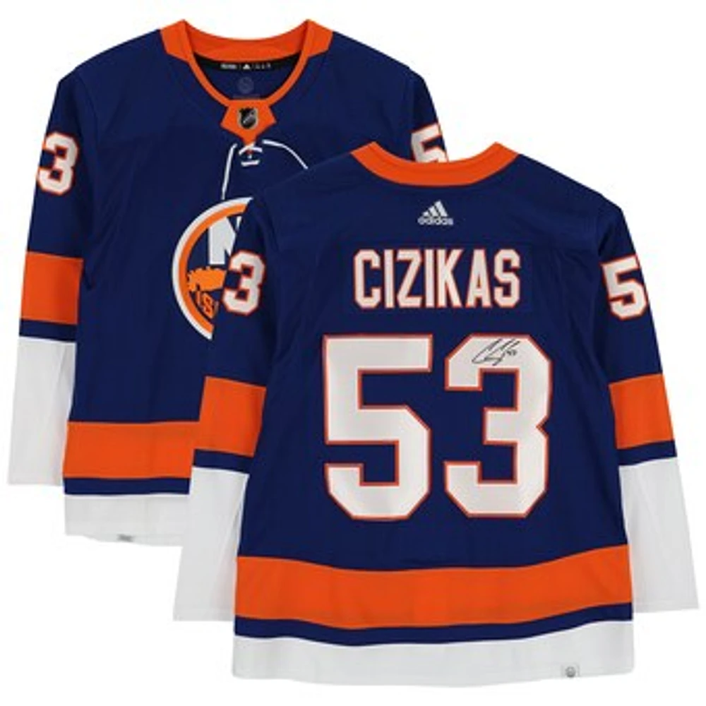 Casey Cizikas Royal New York Islanders Autographed adidas Jersey