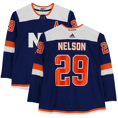 Brock Nelson Royal New York Islanders Autographed adidas Alternative Jersey