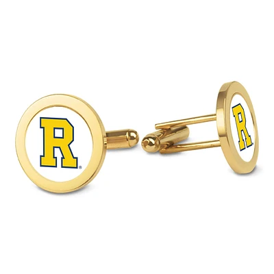 Gold Rochester Yellow Jackets Logo Cufflinks