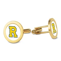 Gold Rochester Yellow Jackets Logo Cufflinks