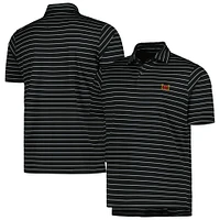 Men's Fairway & Greene Black Kentucky Derby Faxon Stripe Polo