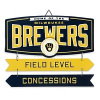 Milwaukee Brewers 11.8'' x 14.7'' Field Metal Sign