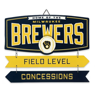 Milwaukee Brewers 11.8'' x 14.7'' Field Metal Sign