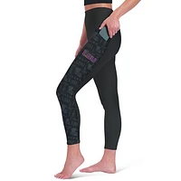 Women's Black LSU Tigers High Waist Two-Pocket Leggings