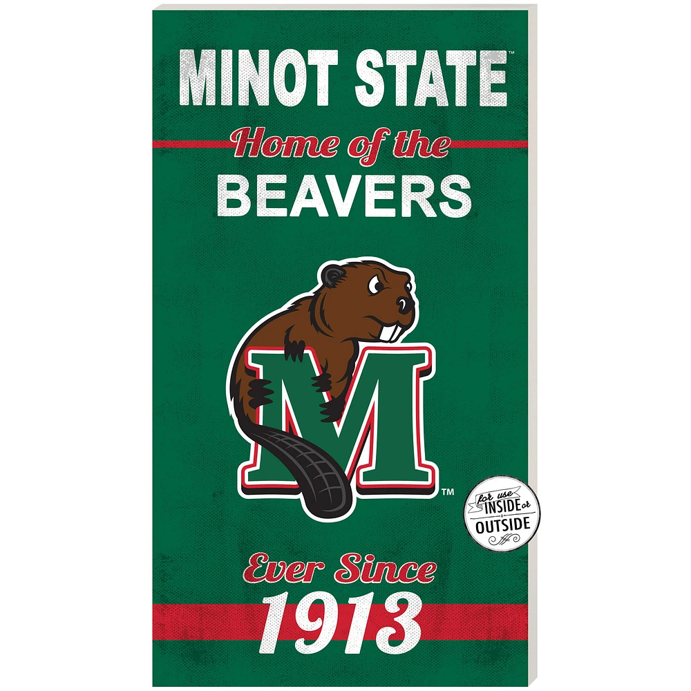 Minot State Beavers 11" x 20" Indoor/Outdoor Home Of The Sign