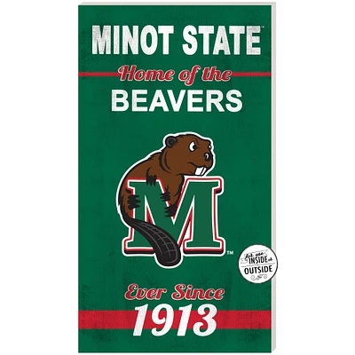 Minot State Beavers 11" x 20" Indoor/Outdoor Home Of The Sign