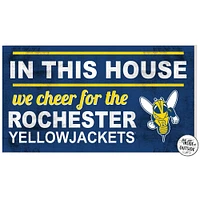 Rochester Yellow Jackets 11" x 20" Indoor/Outdoor In This House Sign
