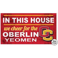 Oberlin Yeomen 11" x 20" Indoor/Outdoor In This House Sign