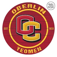 Oberlin Yeomen 20" x 20" Indoor/Outdoor Circle Sign