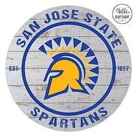 San Jose State Spartans 20'' x 20'' Indoor/Outdoor Weathered Circle Sign