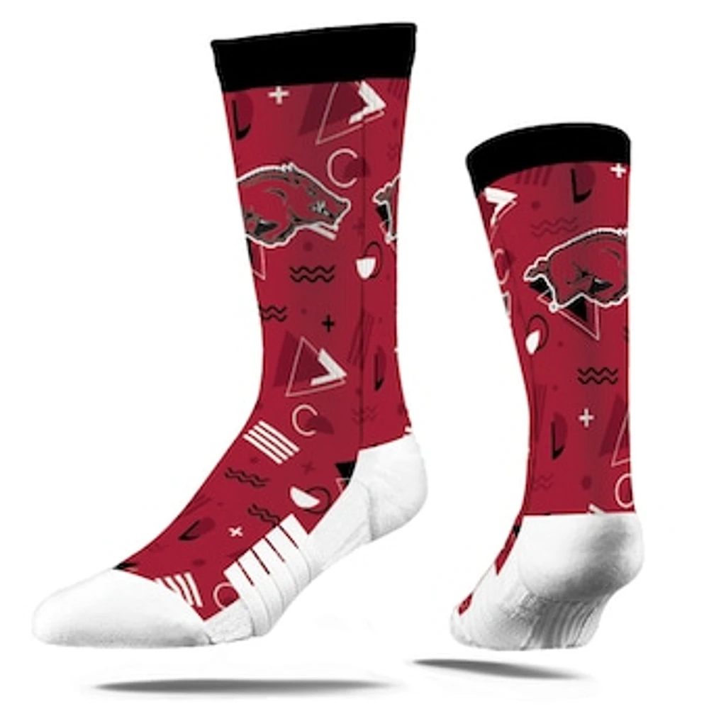 Strideline Arkansas Razorbacks '80s Zig Zag Crew Socks