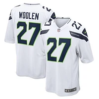 Men's Nike Tariq Woolen White Seattle Seahawks Game Player Jersey