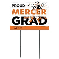 Mercer Bears 18'' x 24'' Proud Graduate Yard Sign