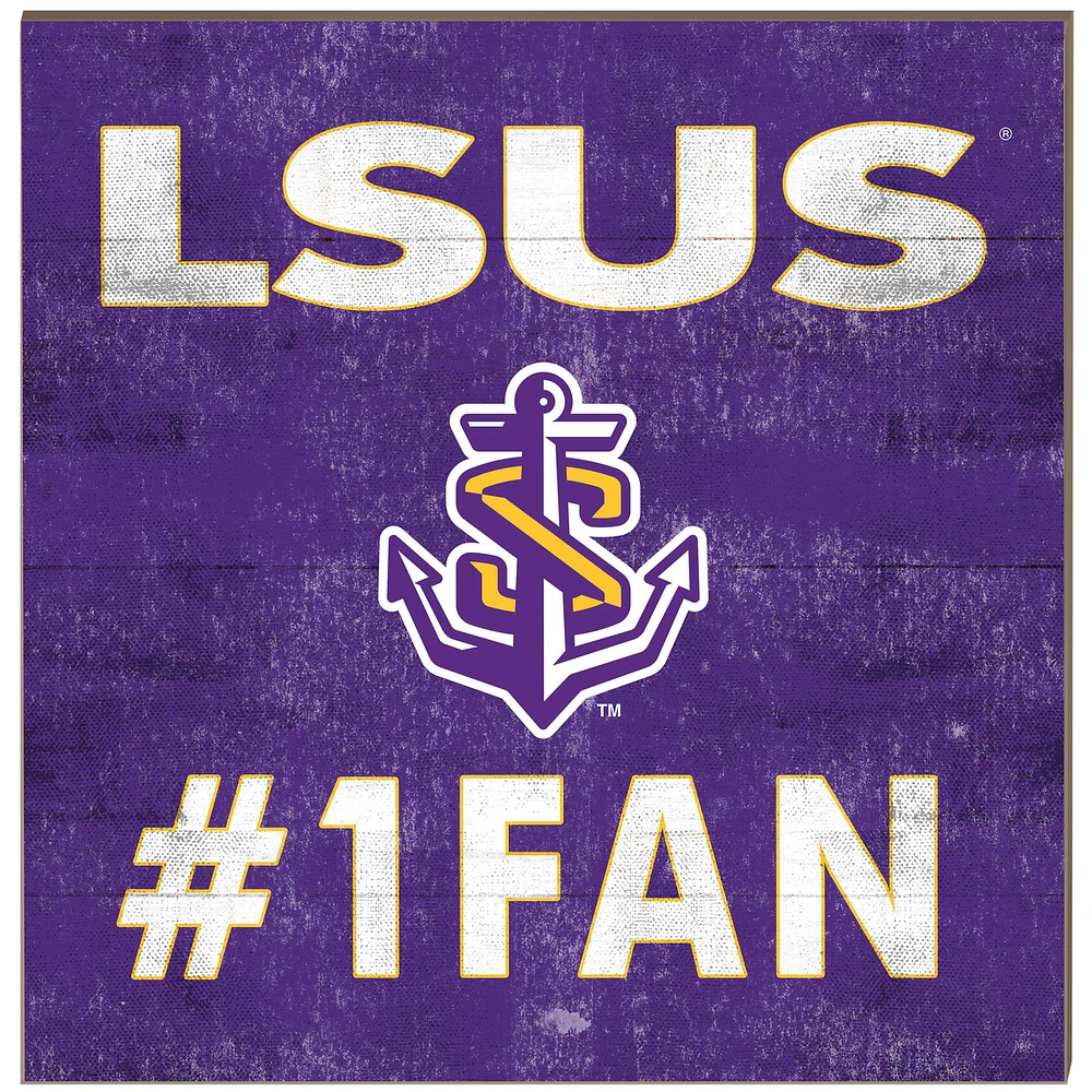 LSU Shreveport Pilots 10'' x 10'' #1 Fan Plaque