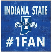 Indiana State Sycamores 10'' x 10'' #1 Fan Plaque