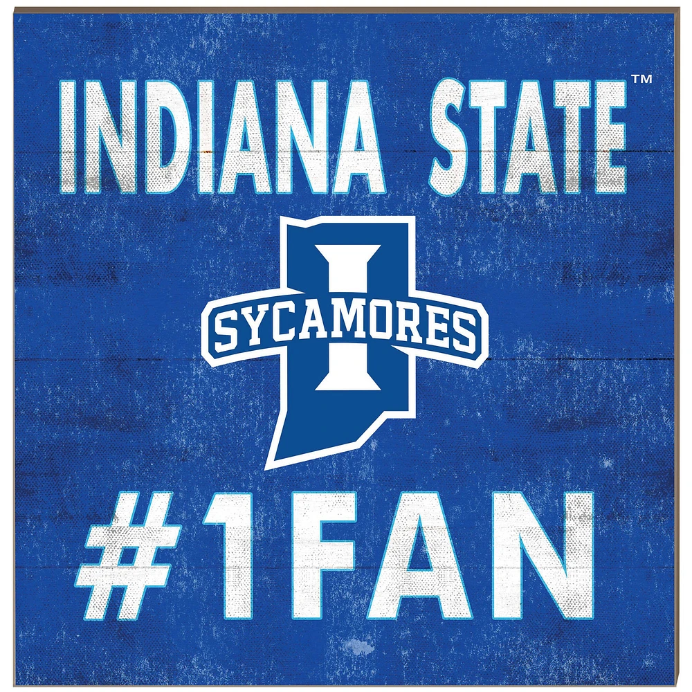 Indiana State Sycamores 10'' x 10'' #1 Fan Plaque