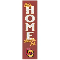 Oberlin Yeomen 12'' x 48'' This Home Leaning Sign
