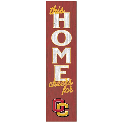 Oberlin Yeomen 12'' x 48'' This Home Leaning Sign