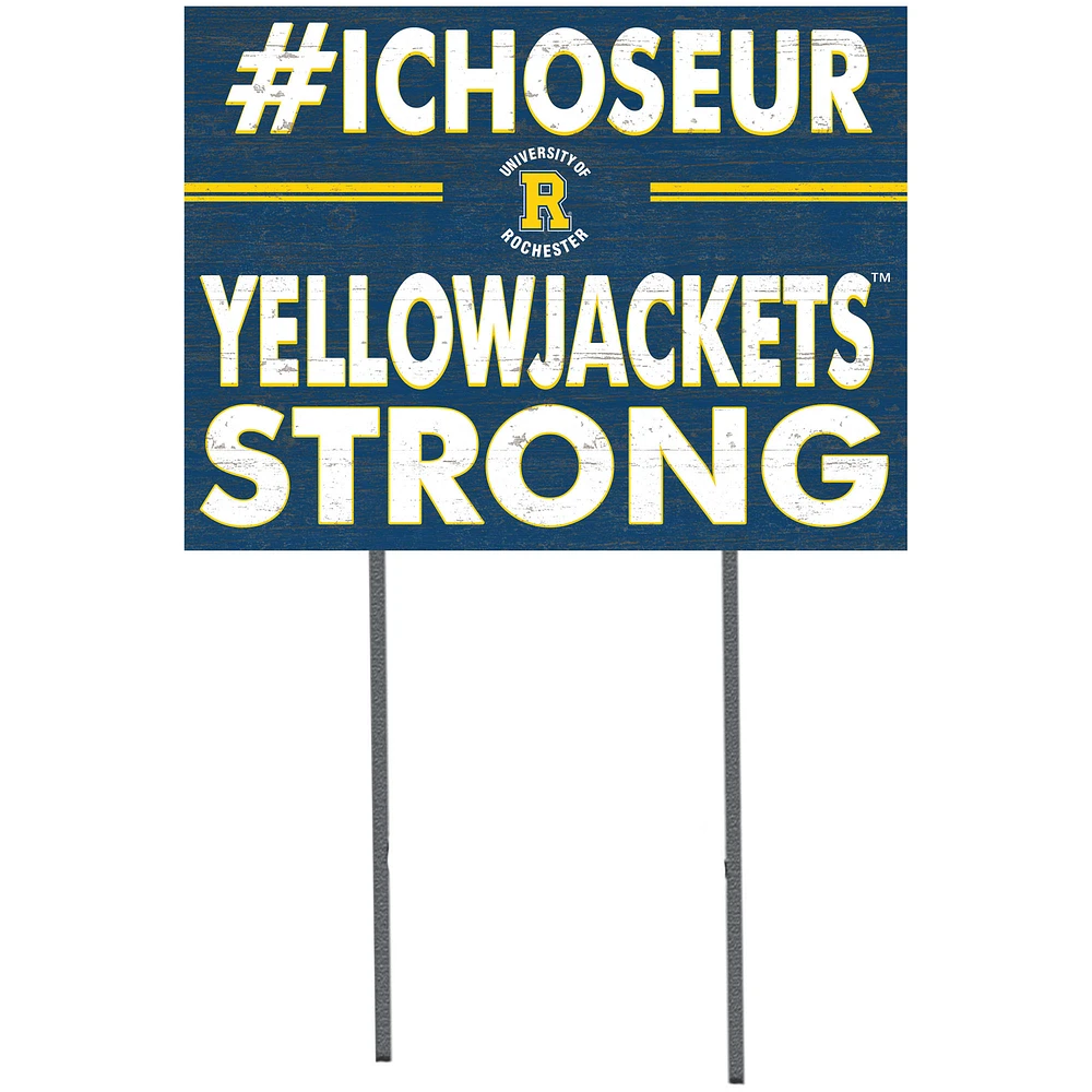 Rochester Yellow Jackets 18'' x 24'' I Chose Lawn Sign