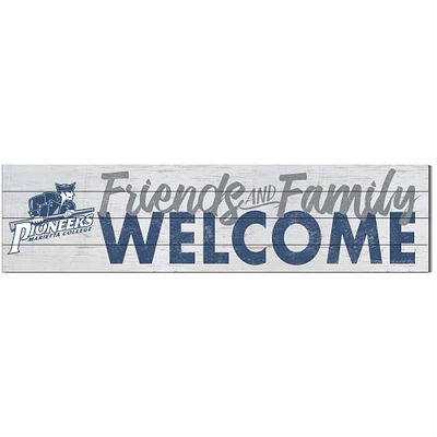 Marietta College Pioneers 10'' x 40'' Friends & Family Welcome Sign