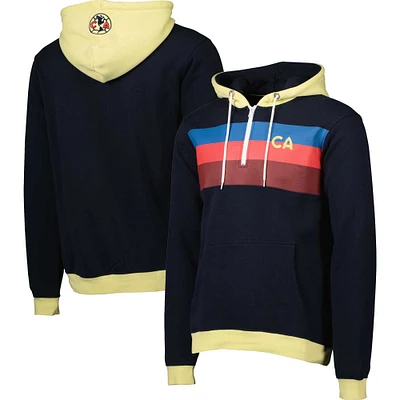 Men's Navy/Yellow Club America Half-Zip Hoodie