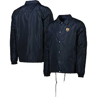 Men's Navy Barcelona Coaches Full-Snap Jacket