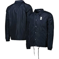 Men's Navy Tottenham Hotspur Coaches Full-Snap Jacket