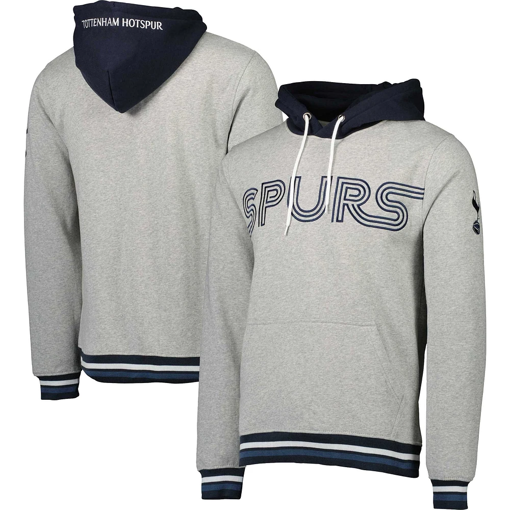 Men's Gray/Navy Tottenham Hotspur Lifestyle Pullover Hoodie