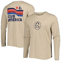 Men's Khaki Club America Park Long Sleeve T-Shirt