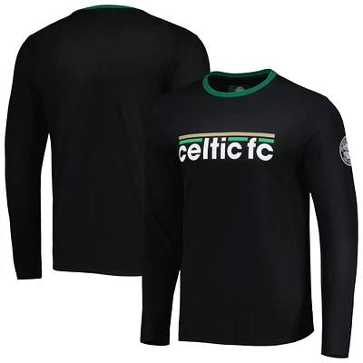 Men's Black Celtic Slogan Long Sleeve T-Shirt