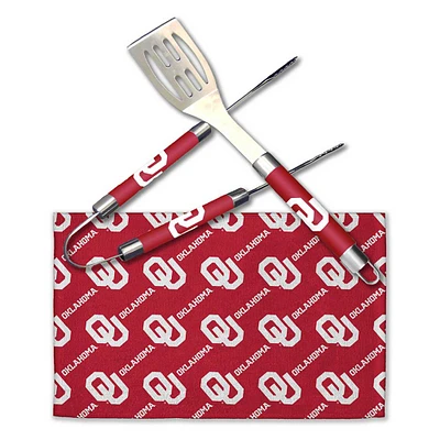 The Northwest Group Oklahoma Sooners BBQ Grill Utensil Set