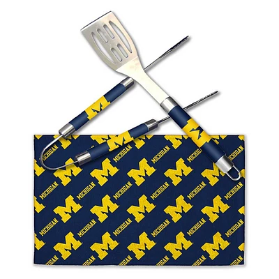 The Northwest Group Michigan Wolverines BBQ Grill Utensil Set