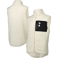 Men's White Tottenham Hotspur Pile Full-Zip Vest