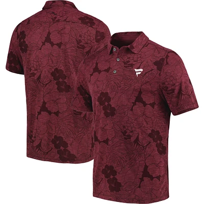 Men's Tommy Bahama Maroon Fanatics Corporate Miramar Blooms Polo