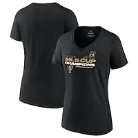 Women's Fanatics Black LAFC 2022 MLS Cup Champions Locker Room V-Neck T-Shirt