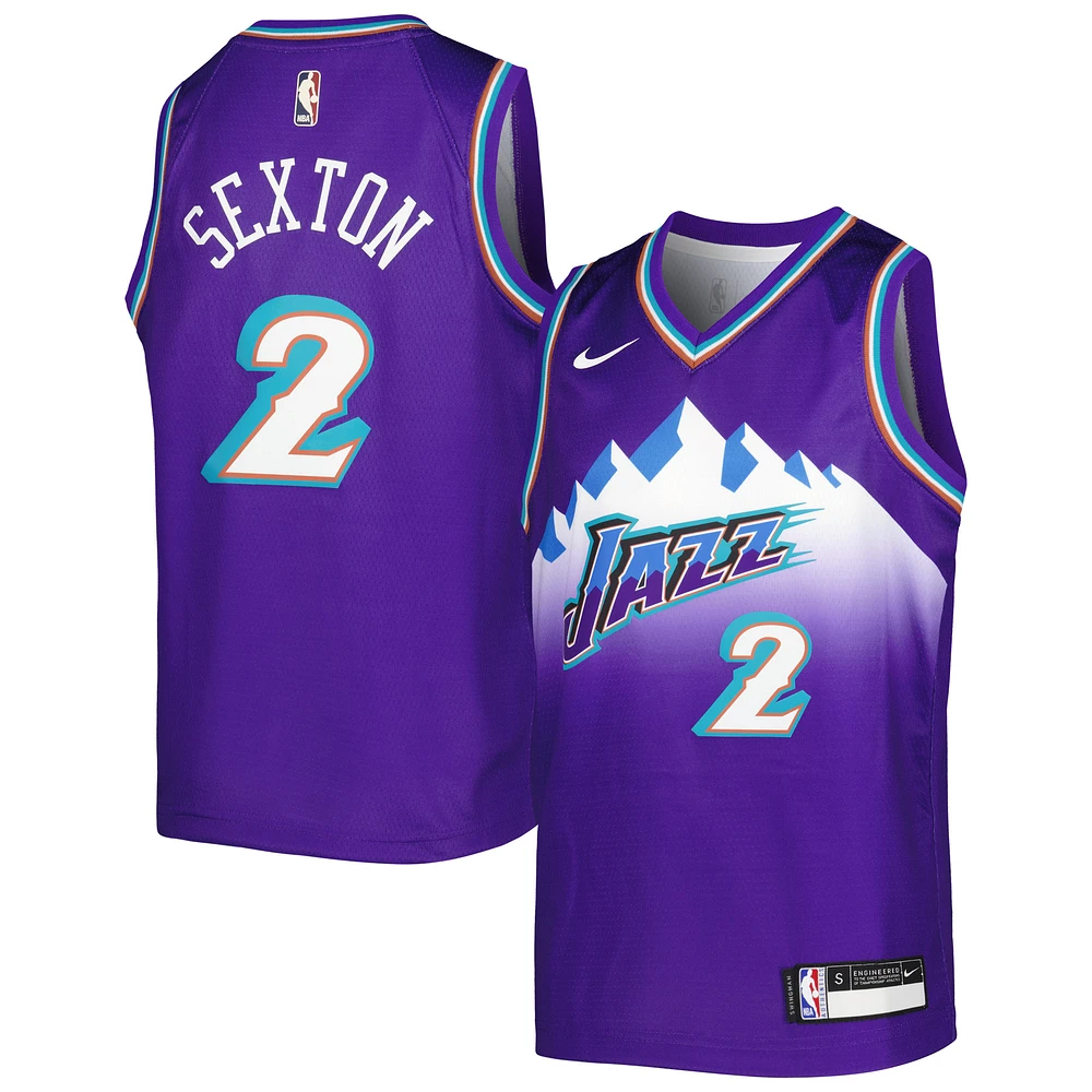 Youth Nike Collin Sexton Purple Utah Jazz 2022/23 Swingman Jersey - City Edition