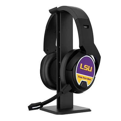 LSU Tigers Personalized Bluetooth Gaming Headphones & Stand
