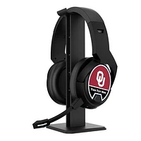 Oklahoma Sooners Personalized Bluetooth Gaming Headphones & Stand