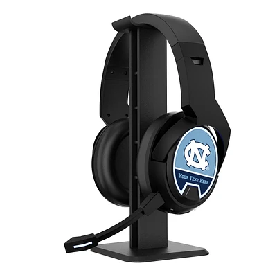 North Carolina Tar Heels Personalized Bluetooth Gaming Headphones & Stand