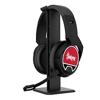 Nebraska Huskers Team Logo Wireless Bluetooth Gaming Headphones & Stand