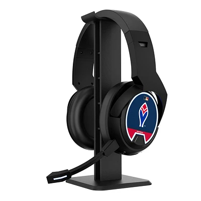 Atlanta Braves Throwback Logo Wireless Bluetooth Gaming Headphones & Stand